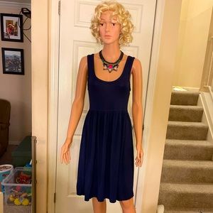 J. CREW NAVY BLUE COTTON JERSEY DRESS